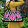 Fornecimento Transfronteiriço Bolsa Bordada Estilo Étnico Yunnan Bolsa Bordada Bolsa de Lona Retrô Bolsa de Mão Bolsa de Ombro Venda Direta da Fábrica
