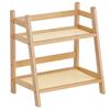 Prateleira de cozinha Desktop Narrow Gap Sala de estar de chão Quarto Quarto Rack de armazenamento Bambu Multi-Camada Rack Estante