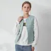 Colete de Penas Transfronteiriço para Mulheres no Outono e Inverno, Curto, Leve e Fino para Usar por Baixo, Colete Quente, Colete Forro para Mulheres