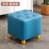 Taburete para Cambiarse los Zapatos Nórdico Lujo Ligero Taburete Sofá Sala de Estar Taburete para Cambiarse los Zapatos Taburete Pequeño Taburete de Cuero Banco Pequeño Taburete Bajo para Adultos Taburete Cuadrado