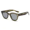 Gafas de Sol Nicho Estilo Coreano Estilo Ins con Montura Gruesa, Versátiles para Salir, Gafas Redondas Anti Luz Azul Sin Graduación Wm2601