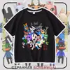 Camiseta de manga corta de verano para niños y niñas, ropa de verano, juego transfronterizo Roblox Animal Hospital, ropa de verano de manga corta para niños