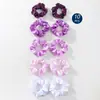Combinación Transfronteriza de Color Aleatorio Nuevo Estilo Más Vendido Color Sólido Elegante Simple Tela Arte Satín Lazo para el Cabello Accesorio para el Cabello