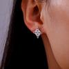 Pendientes vintage con forma de cruz y nudo celta para mujer, de acero inoxidable, sencillos, con personalidad para niña