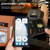 Adequado para Nothing Phone 3A lite, capa de celular em couro com sensação de pele, capa flip, porta-cartões, suporte, anti-queda, estilo executivo