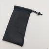 Bolsa de malla de poliéster con cordón negro grueso, bolsa portátil de malla para almacenamiento deportivo, venta al por mayor de fábrica