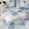 Funda de Cama de Gasa de Doble Capa tipo Nube Grado Materno e Infantil Clase A, Lavable a Máquina, Juego de Tres Piezas de Sábana Acolchada Gruesa, Sábana para Cama Tatami, Funda de Almohada