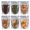Bolsas Auto-Sellantes Recubiertas de Aluminio para Empaque de Té, Grado Alimenticio, Engrosadas, a Prueba de Humedad, a Prueba de Luz, Bolsas Selladas para Cebo con Cierre Ziplock Papel de Aluminio