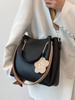 Bolso bandolera informal de estilo coreano con texto simple, diseño de nicho, combinable y a la moda, para mujer, 2025