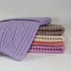 Gorro de Punto 100% Lana Pura para Mujer, Color Sólido con Pequeñas Orejas de Gato, Gorro Casual Pullover Versátil Cálido Engrosado