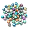 Cuentas de criolita transparentes de 8 mm, colores mezclados, superficie lisa, cuentas redondas, accesorios para joyería DIY, accesorios para bolsos de cuentas, pulseras, materiales de accesorios