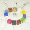 Soporte de papel de prueba de fragancia de aceite esencial, soporte de prueba de aroma blanco lechoso con 12 ranuras, soporte de exhibición de metal acrílico para prueba de fragancia