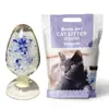 Venta al por mayor de fábrica de Gránulos de Colores, Absorbentes de Agua, Antibacterianos, Arena para Gatos de Cristal, Desodorante, Arena de Silicona para Gatos de Grano Grande Transfronteriza