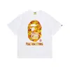 Camiseta BAPE Verão Camuflada Unissex Manga Curta Gola Redonda Estilo Japonês Tendência