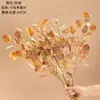 Hojas de Manzana Secas Flor Artificial Transfronteriza Fabricante Decoración del Hogar Ramo de Boda Pared de Flores de Rosa Flores Falsas Estilo Ins