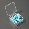 Tapones para los oídos de cuerda de algodón en caja con cuerda para prevenir la pérdida, Impermeables para nadar, Adecuados para adultos y niños, Equipo deportivo acuático de silicona suave