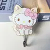 Sanrio Lindo Dibujo Animado Gancho para Puerta Ins Kuromi Perchero Ropa Baño Acrílico Dormitorio Sin Marcas Sin Taladro