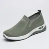 Zapatos de Tela de Verano Estilo Old Beijing para Mujer, Transpirables, No Cansan, Ligeros, Cómodos, Zapatos Casuales para Madres de Edad Media y Mayores