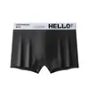 Roupa Íntima Masculina, Cueca Boxer Masculina de Seda Gelada, Algodão Puro, Antibacteriana, Esportiva Juvenil, Boxer de Tamanho Grande, Dropshipping