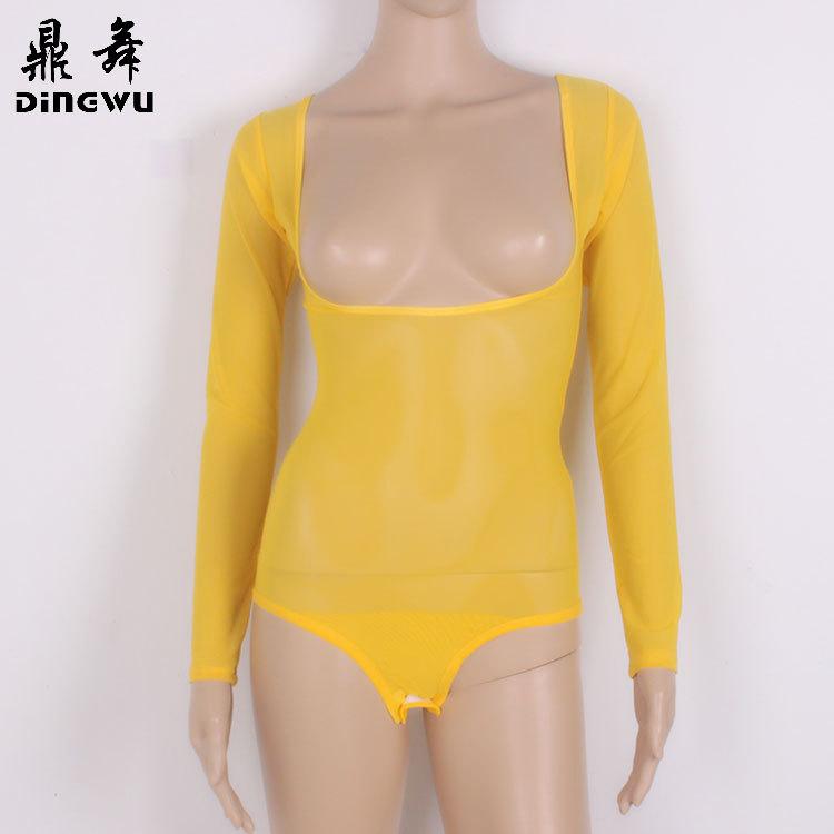 水纱连体托胸长袖-7