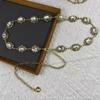 Accesorios de Cadena para la Cintura Transfronterizos para Mujer Cadena de Pedrería Decoración de Cinturón Retro con Vestido Suéter Traje Cadena Corporal de Moda