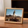 Soporte de Exhibición para Marco de Fotos de Madera Maciza con Esquinas Redondeadas de 6 pulgadas, Servicio de Impresión de Fotos y Creación de Álbumes, Postales de 6 pulgadas 7 pulgadas
