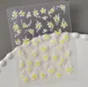 Pegatinas para Uñas con Flores de Polvo Degradado Transfronterizas, Mariposas 3D Rosa Púrpura Flor Pequeña Mariposa Pegatinas para Uñas DIY Estilo SL