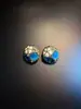 Pendientes de Flor de Gota de Agua Azul Translúcido Retro Elegantes Estilo Palacio, Diseño de Nicho de Lujo Ligero, Pendientes Exquisitos y de Alto Valor
