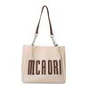Bolso Grande Popular para Mujer 2023 Otoño e Invierno Nuevo Bolso Tote con Letras Versátil de Gran Capacidad Bolso de Hombro para Estudiante Universitario