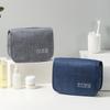 Bolsa de Higiene Pessoal Impermeável Estilo Coreano para Viagem com Ganchos, Bolsa de Armazenamento Portátil à Prova de Poeira, Bolsa de Maquiagem Suspensa