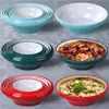 Imitación de Porcelana de Melamina Plato Grande para Chucrut y Pescado Olla Caliente Picante Plato Grande para Sopa Restaurante Mao Xuewang Plato Comercial para Sopa de Carne Hervida