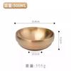 Tazón de Acero Inoxidable de Doble Capa para Fideos Fríos Estilo Coreano Dorado Cibernético Celebrado Polvo de Caracol Corea del Sur Fideos de Arroz Mixtos Aislado del Calor Tazón Grande para Sopa de Arroz Mixto