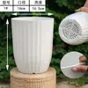 Maceta grande de plástico para uso doméstico, adecuada para salas de estar interiores y exteriores, diseño simple para plantas en maceta y plántulas, diámetro grande, lujo ligero hecho a medida