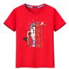 El éxito de la camiseta de algodón de manga corta examen de ingreso a la preparatoria ánimo estudiantes masculinos y femeninos envían ropa de clase roja holgada
