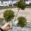 Fabricante de Flores Artificiales para Bodas Verdes Hortensia Verde Rosa Rocío de Golondrina Loto Bola de Cebolla Decoración Suave para Bodas Flor Artificial al por Mayor