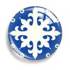 Padrão de Porcelana Azul e Branca Gema do Tempo Cristal Vidro Ímã de Geladeira Chaveiro Brincos Suporte de Celular Joias