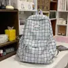 Mochila Cuadros Estilo Japonés Ins Estilo Artístico Alta Apariencia para Niñas, Mochila Versátil de Doble Hombro de Moda para Estudiantes de Secundaria y Preparatoria