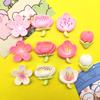 Floração Criativa da Primavera Flor de Pêssego Novo diy Cola Creme Capinha de Celular Acessórios de Resina Acessório de Cabelo Grampo de Cabelo Patch para Copo de Água
