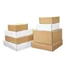 Caja blanca para máquina voladora ancho 30 cm cartón corrugado extra duro caja de embalaje impresa caja para paquetería express embalaje personalizado lotes pequeños