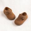Sapatos Birkennedy Infantis Estilo Britânico Sapatos de Couro para Meninas Primavera e Outono Novos Sapatos para Bebês Meninos Sola Macia Sapatos Tipo Feijão para Bebês Mulheres