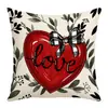 Nueva Funda de Almohada Ambiente Festivo de San Valentín Moda Tendencia Estilo Ins Estampado Digital Funda de Almohada Funda para Cojín