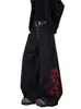 Transfronterizo 2026 de moda para hombre y mujer verano nuevo estilo personalizado letra hip-hop ins moda de calle alta pantalones largos geniales jeans