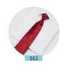 Fabricantes de gravatas Shengzhou gravata com zíper formal de negócios masculina cor sólida gravata para noivo padrinho homem