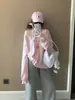 Moda Perezosa Vintage Versátil Cuello Asimétrico Diseño Hombro Descubierto Sudadera Fina para Mujer 2025 Nuevo Top Pequeño