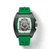 Reloj de cuarzo Richard barrel popular de celebridad de internet al por mayor en stock para hombre, diseño hueco, mecánico de imitación, reloj luminoso alemán para hombre
