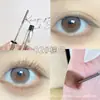 Base y máscara de pestañas para base ~ pestañas naturales delgadas largas rizadas cabeza de cepillo en espiral maquillaje duradero anti-manchas máscara base