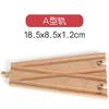 Accesorios de Vías de Tren de Madera Vía Bifurcada Coche de Juguete Niños Ensamblaje Educativo Bloques de Construcción DIY Venta Directa de Fábrica