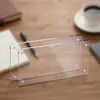 Marco de Pantalla Transparente de Acrílico para Billetes de Dólar para Uso Doméstico, Soporte para Colección de Billetes, Marco de Fotos de Plexiglás con Base