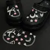 Amuletos para Zapatos Croc, Accesorios para Mujer, Clips para Zapatos DIY, Decoraciones 3D con Pedrería, Clips Desmontables, Estilo de Moda de Influencers