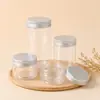 Pote cosmético de PET, pote para esfoliante corporal, pote para creme hidratante corporal, embalagem de skincare pote de boca larga de paredes grossas